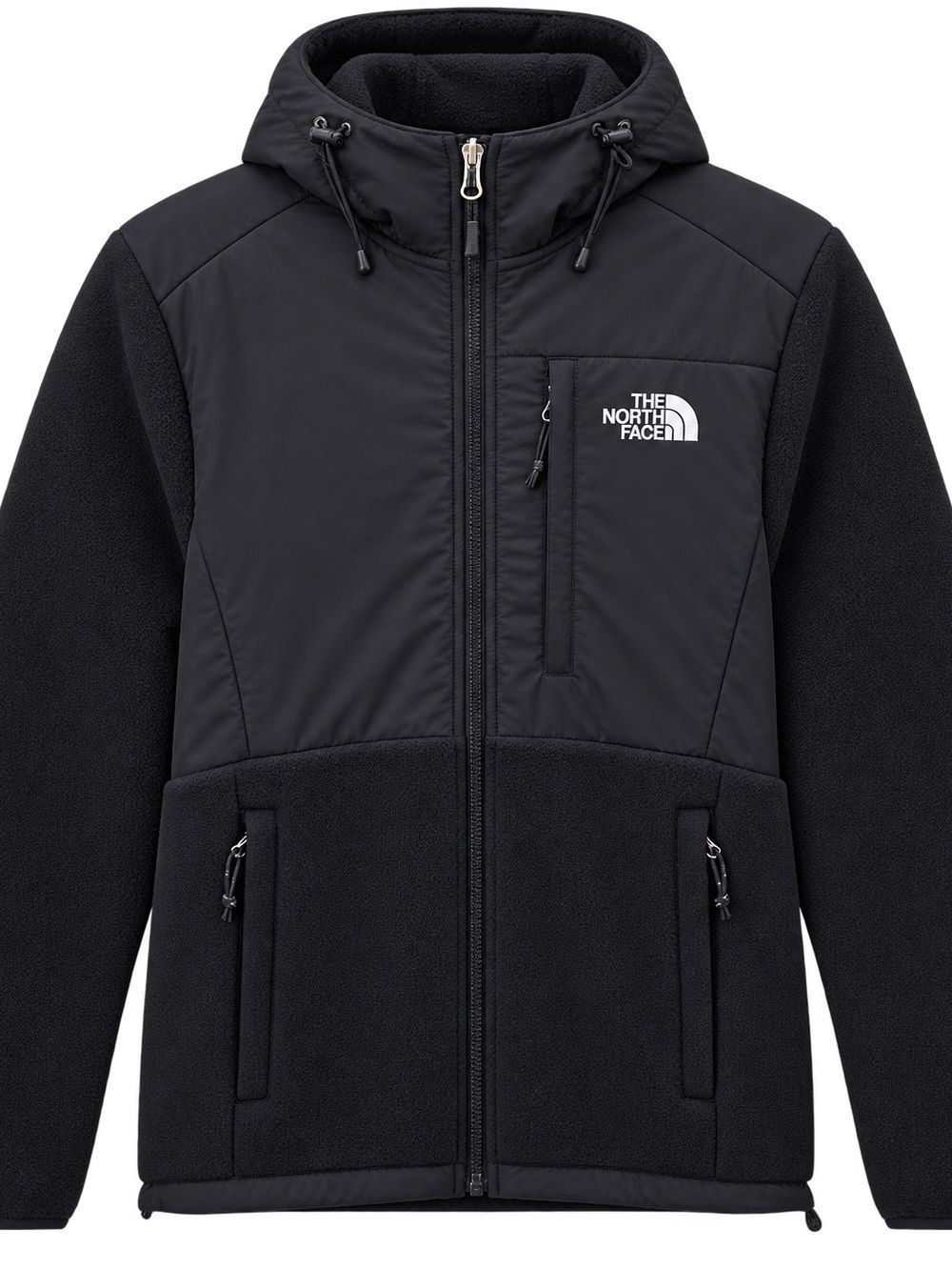 The North Face Denali Hooded Fleece Black Jacket/Hoodie Polartec Medium EUC! - Picture 3 of 8